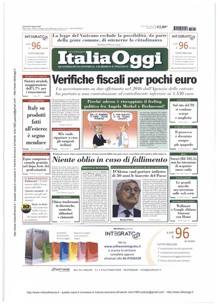 Italia oggi : quotidiano di economia finanza e politica